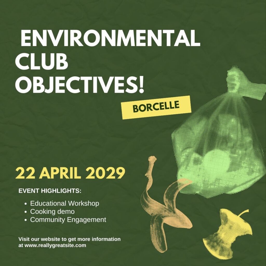  Environmental club objectives